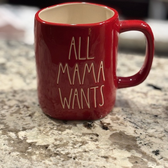 Rae Dunn Other - Rae Dunn Red Mug - All Mama Wants / Is A Silent Night